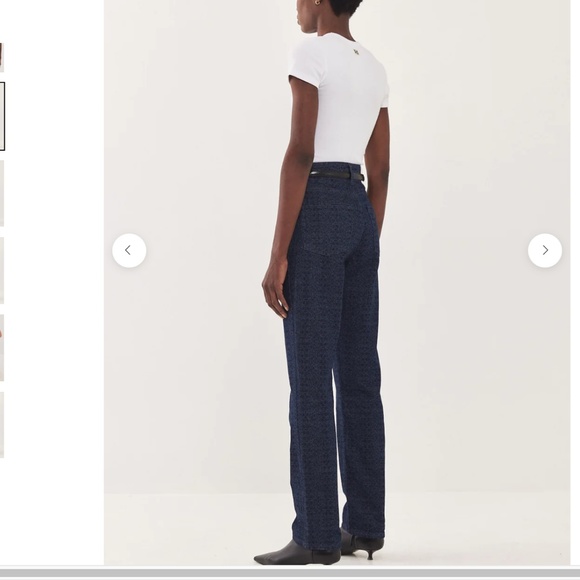 NWT - Dr Monogram No.6 High Waist Straight Denim - Size: W24 Tall - Picture 3 of 7